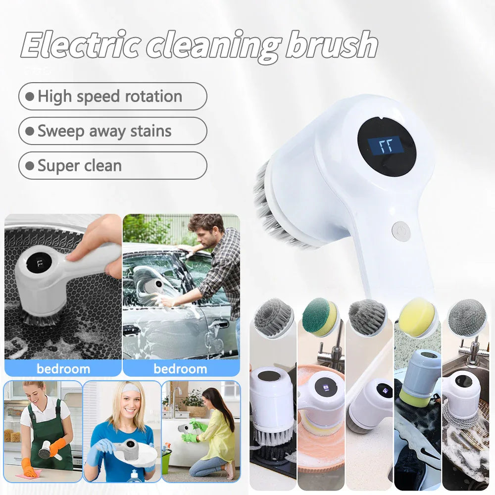 Electric Cleaning Brush - Multipurpose High-Speed Cleaning Tool - Mekamart Australia