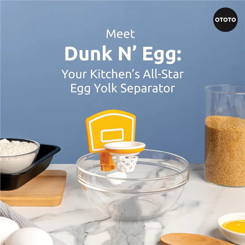 Dunk N’ Egg - Fun and Innovative Basketball-Themed Egg Yolk Separator for Your Kitchen - Mekamart Australia