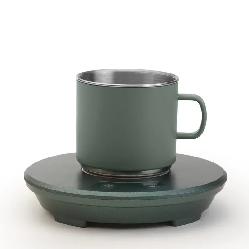 Green Multifunctional Cooling and Heating Cup with Mug - 10W Rapid Temperature Adjustment - Mekamart Australia