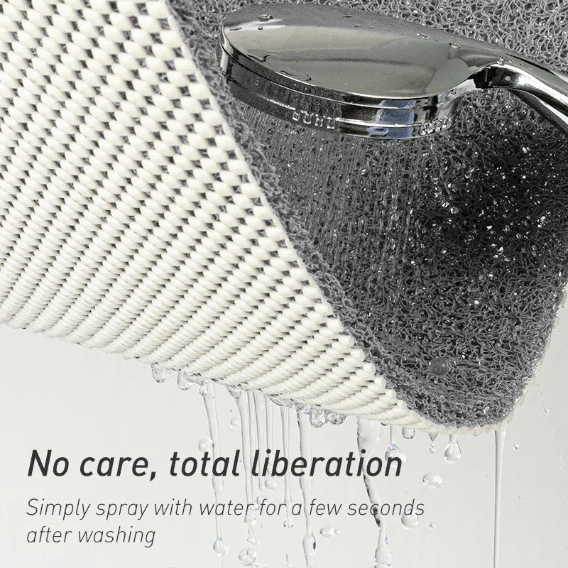 Brown Non-Slip Loofah-Style Bathroom Mat - Quick-Dry and Soft 40*60cm - Mekamart Australia