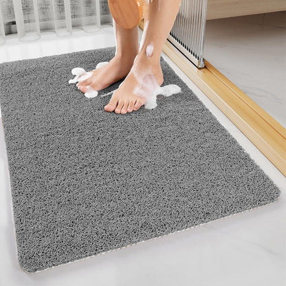 Brown Non-Slip Loofah-Style Bathroom Mat - Quick-Dry and Soft 40*60cm - Mekamart Australia