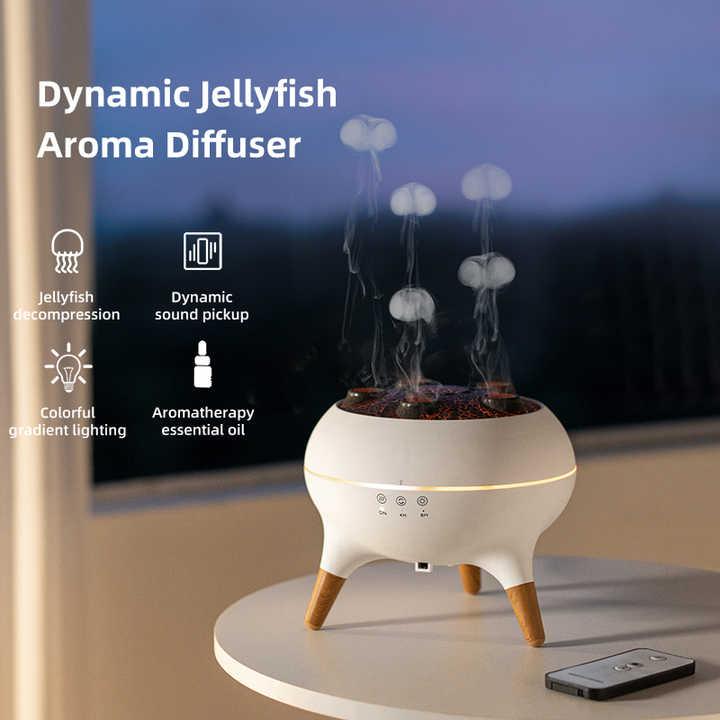 Dynamic Jellyfish Aroma Diffuser with Timer, Ambient Lighting, and Adjustable Mist Modes - Mekamart Australia