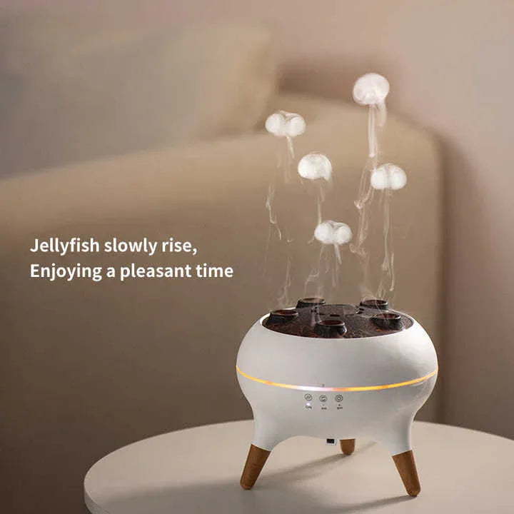 Dynamic Jellyfish Aroma Diffuser with Timer, Ambient Lighting, and Adjustable Mist Modes - Mekamart Australia