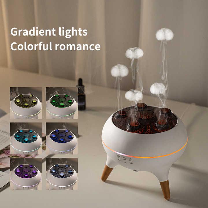 Dynamic Jellyfish Aroma Diffuser with Timer, Ambient Lighting, and Adjustable Mist Modes - Mekamart Australia