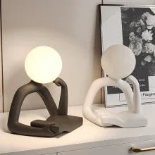 Black Creative Book Reader Desk Lamp - USB Powered, Modern Resin Design - Mekamart Australia