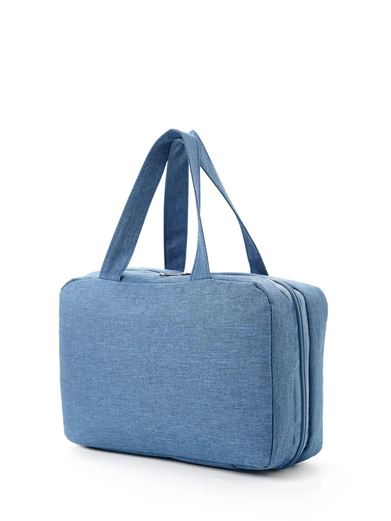 Green Multipurpose Portable Travel Toiletry Bag - Waterproof Cosmetic Organizer with Zipper - Mekamart Australia