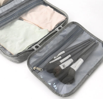 Green Multipurpose Portable Travel Toiletry Bag - Waterproof Cosmetic Organizer with Zipper - Mekamart Australia