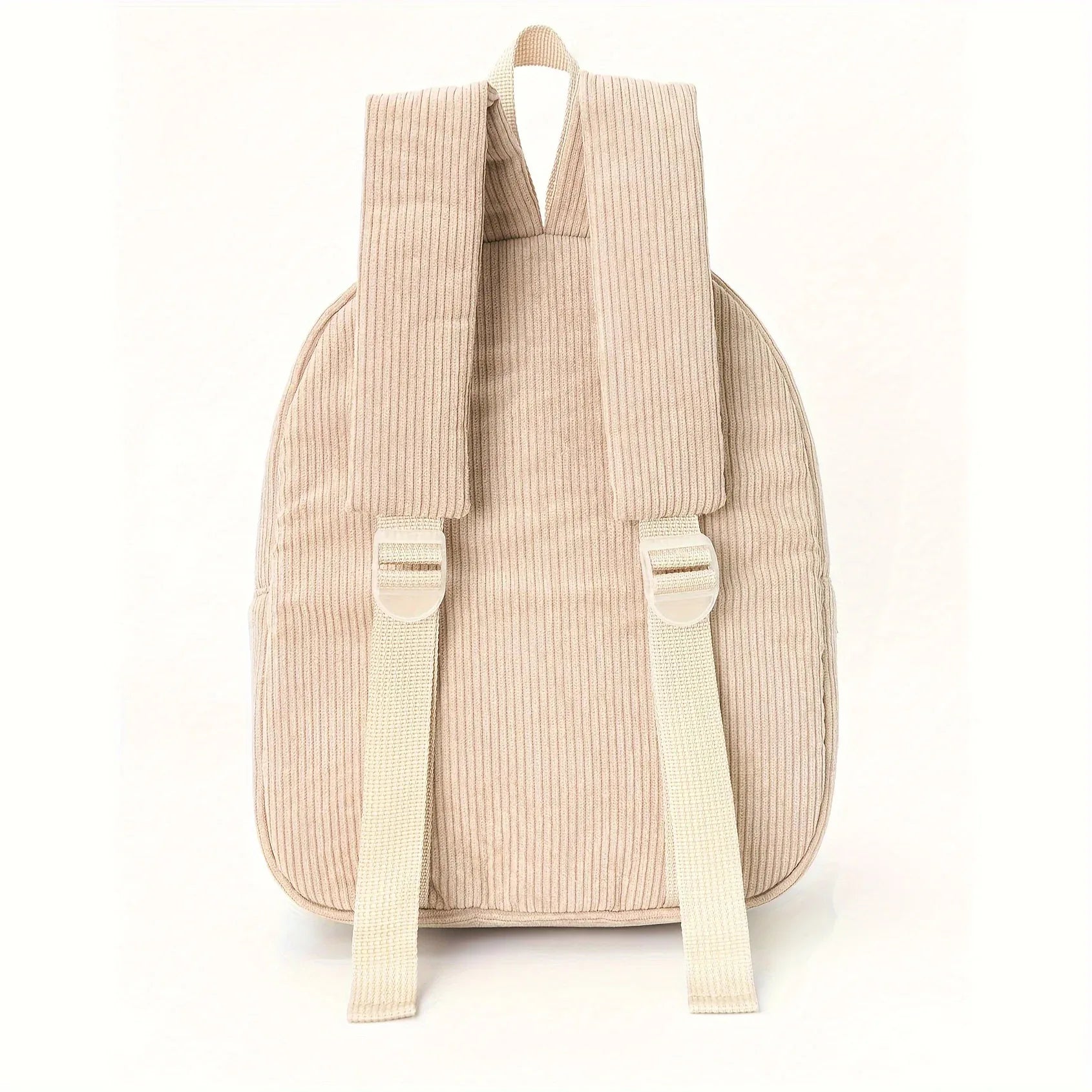 Cute Khaki Dog Backpack - Soft Corduroy Material with Adjustable Straps - Mekamart Australia