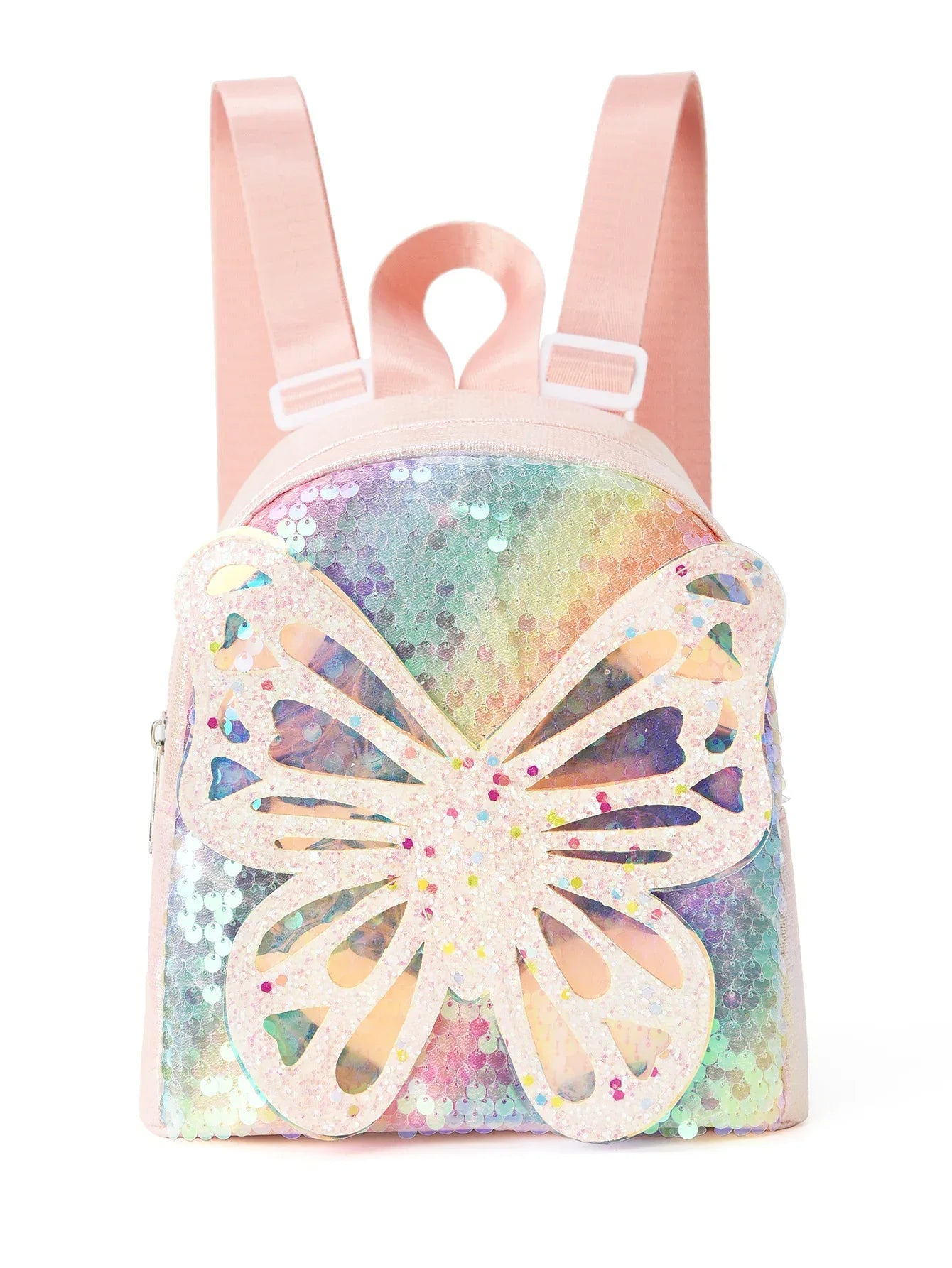 Glitter Butterfly Sequin Backpack - Sparkling Small Backpack for Kids - Mekamart Australia