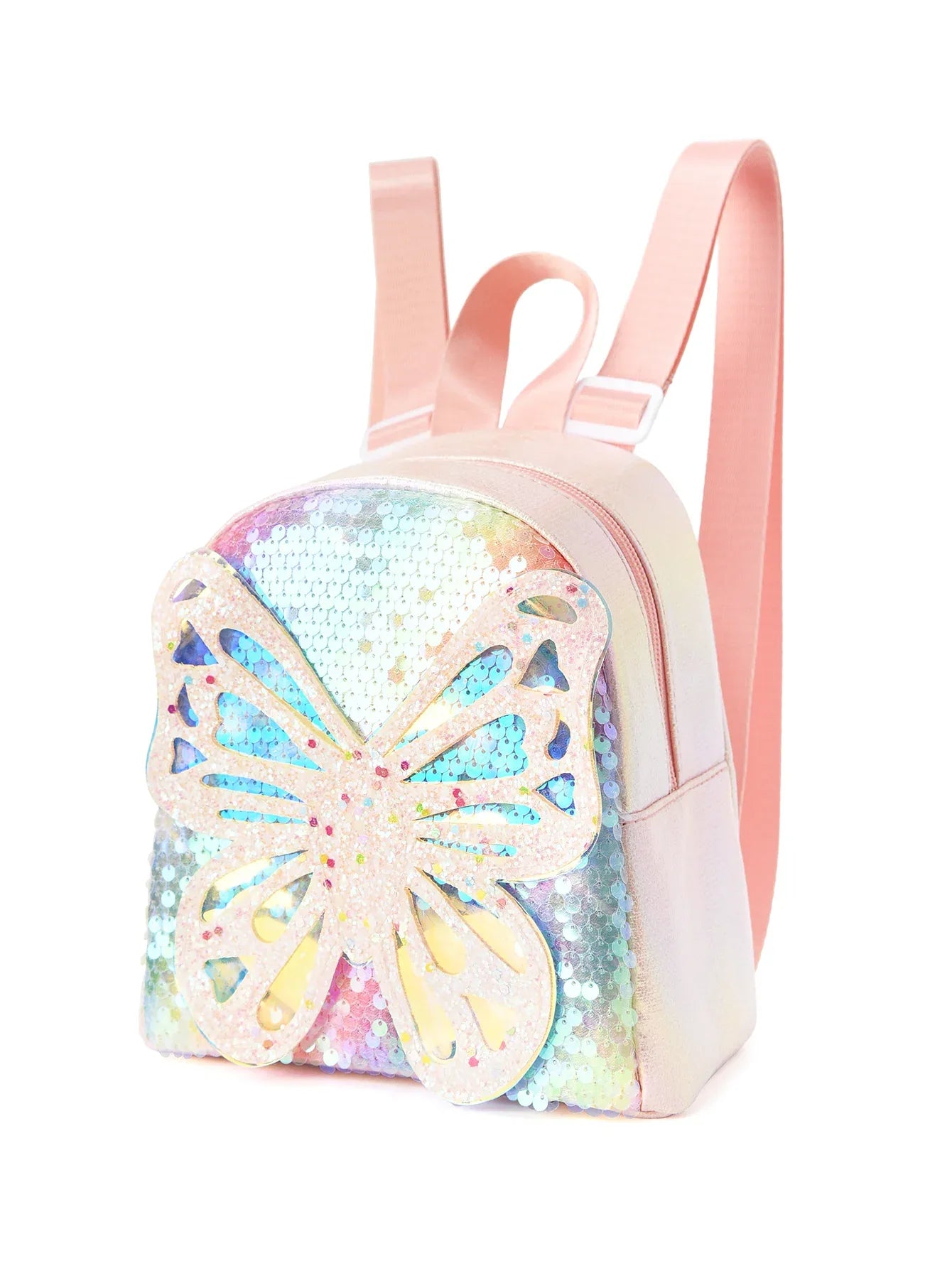 Glitter Butterfly Sequin Backpack - Sparkling Small Backpack for Kids - Mekamart Australia