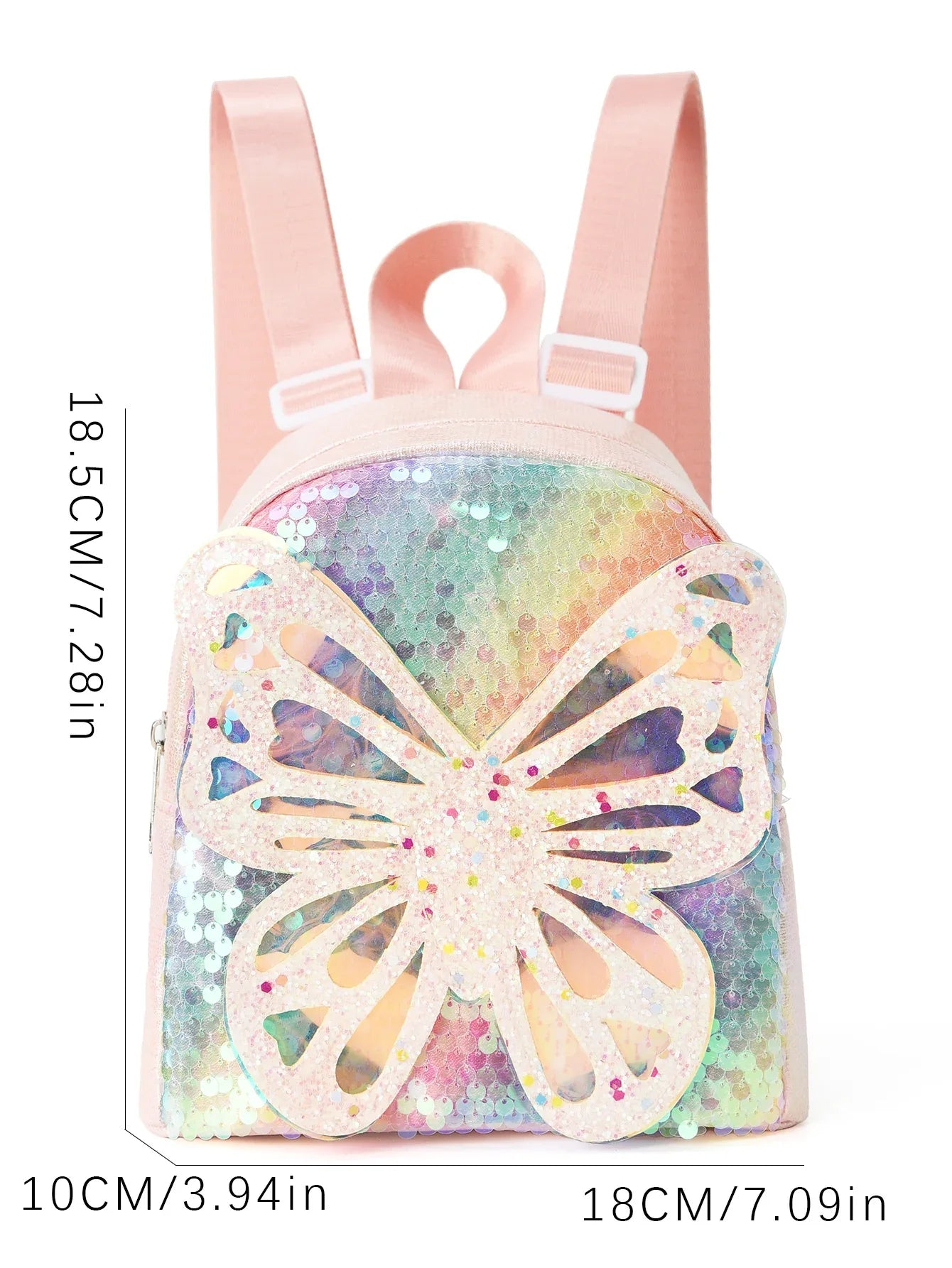 Glitter Butterfly Sequin Backpack - Sparkling Small Backpack for Kids - Mekamart Australia