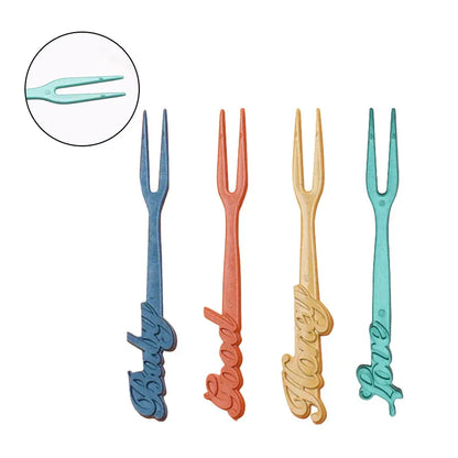 Four-person Set Multicolor Eco-Friendly Wheat Straw Dinnerware Set, Plate, Bowl, Cup & Utensil Set - Lightweight, Reusable, and Durable for Home, School, and Travel - Mekamart Australia