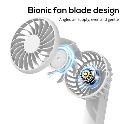 Apricot Portable Multifunctional Clip Fan DQ261 - 1000mAh Battery, 3-Speed, Quiet Cooling for Summer - Mekamart Australia