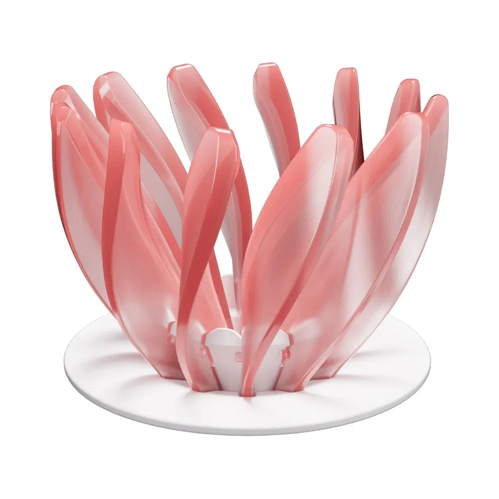 V60 Pour Over Coffee Dripper - Heat Resistant Brew Filter Cone - Pink(White Base) - Mekamart Australia