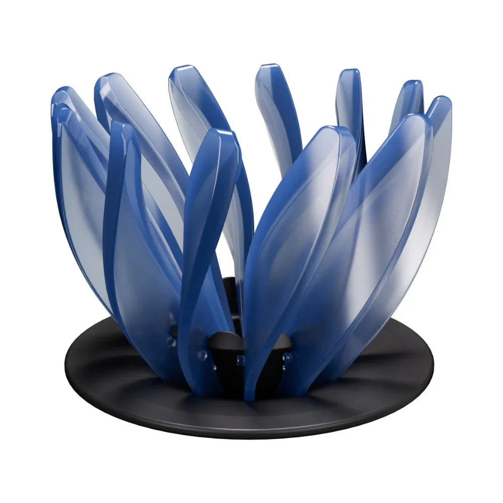 V60 Pour Over Coffee Dripper - Heat Resistant Brew Filter Cone - Blue(Black Base) - Mekamart Australia
