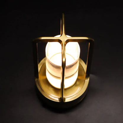 Black Rechargeable Table Lamp - Touch Dimming 3-Color LED Light for Bedroom and Office - Mekamart Australia
