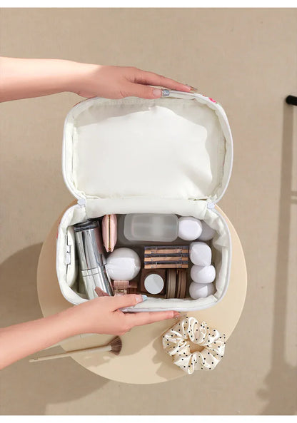 Pink Elegant 3-Piece Cosmetic Storage Set - Portable Skincare and Travel Pouch - Mekamart Australia