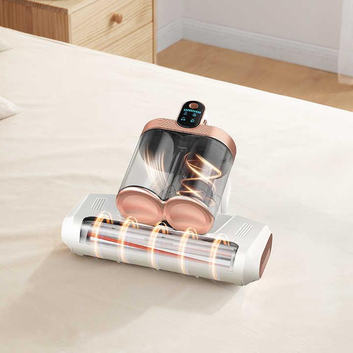 LF-LP018 White Cordless Mite Vacuum Cleaner with LED Display - Powerful 120W Cleaning - Mekamart Australia