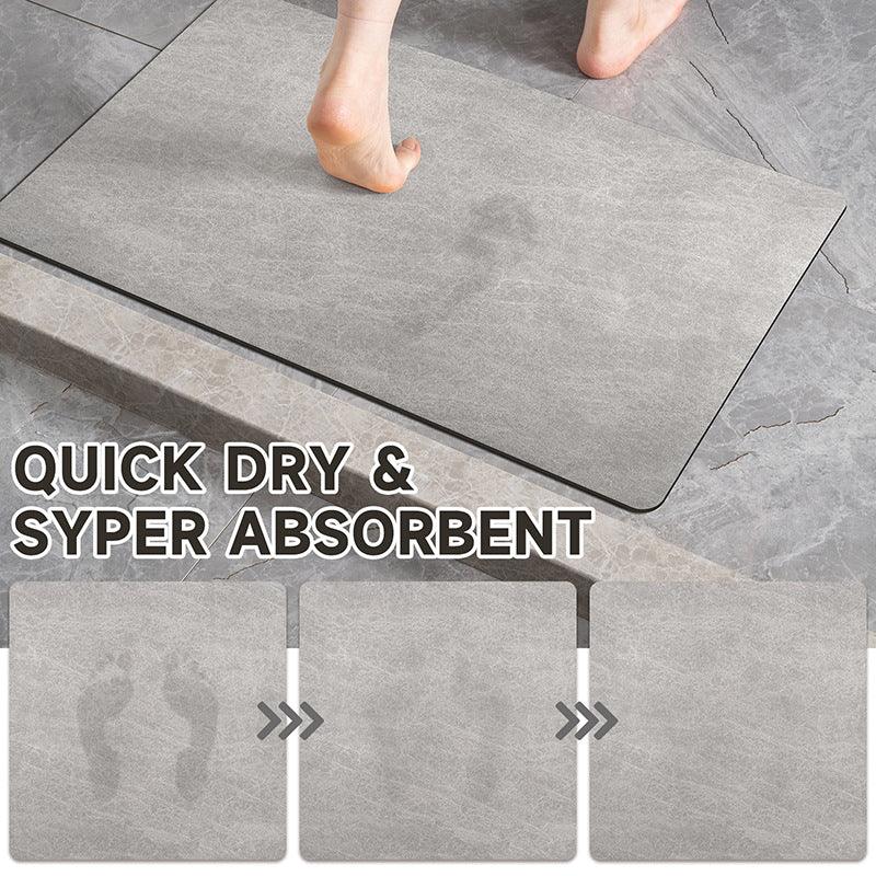 2 pcs Oval dark Beige Quick-Dry Absorbent Non-Slip Bath Rug for Bathroom, Kitchen & Entryway 40x60cm - Mekamart Australia