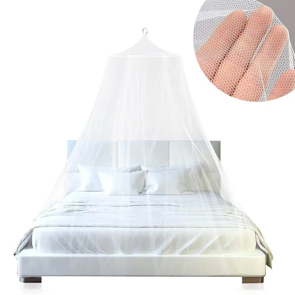 Black Hanging Princess Bed Canopy Mosquito Net - Dome Bedding for Dorm Rooms & Bedrooms (Fits 1.8m-2m Beds) - Mekamart Australia