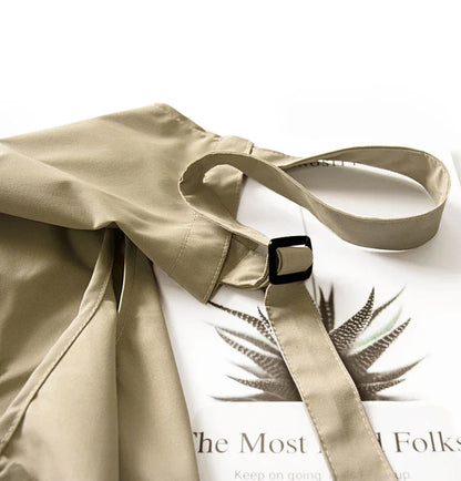 Off White Waterproof & Oil-Proof Apron - Adjustable Kitchen Apron with Pockets - Mekamart Australia