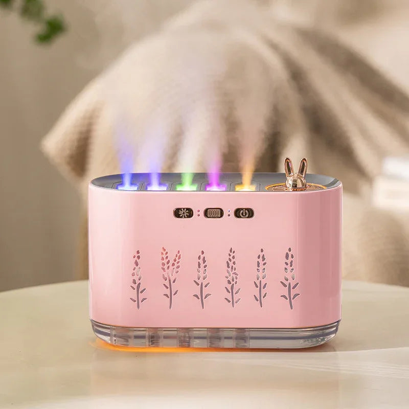 Pink Dynamic Color Changing Humidifier - Sound Control & Auto Shut-Of - Mekamart Australia