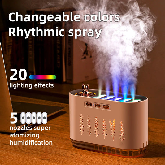 Pink Dynamic Color Changing Humidifier - Sound Control & Auto Shut-Of - Mekamart Australia