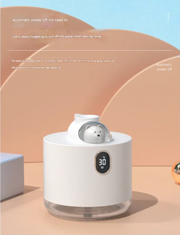 White Astronaut Humidifier with LED Night Light - Whisper Quiet for Bedroom - Mekamart Australia