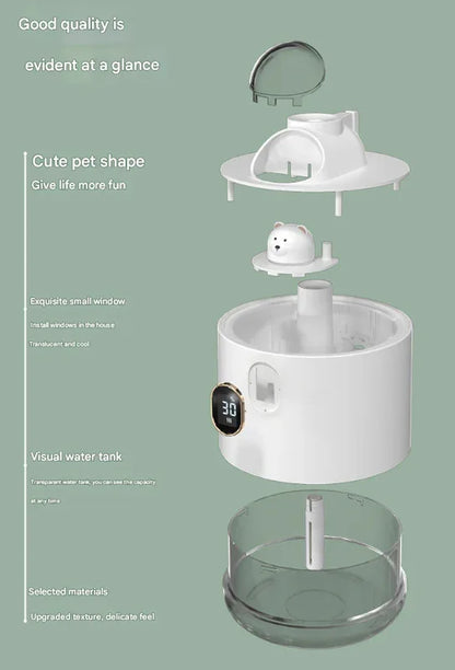 White Astronaut Humidifier with LED Night Light - Whisper Quiet for Bedroom - Mekamart Australia