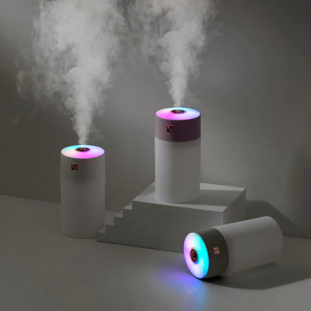 White 300ml USB Air Humidifier - Quiet Mini Humidifier for Bedroom, Office, Car - Mekamart Australia