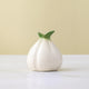 2 Pcs White Creative Onion-Shaped Ceramic Vase for Hydroponic Plants - Cute INS Style Floral Decor for Living Room or Office - Mekamart Australia