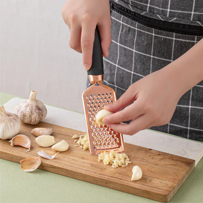 Green And Rose Gold 7-Piece Kitchen Gadget Set - Stainless Steel Utensils with Comfort Grip Handles - Mekamart Australia