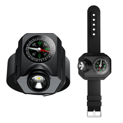 XPG Wrist Light for Outdoor Camping - Rechargeable LED Running Light with Compass and Watch for Survival and Adventure - Mekamart Australia