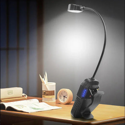 LED Sensor Clip-On Book Light - USB Rechargeable Multifunctional Work Light for Night Fishing and Reading - Mekamart Australia