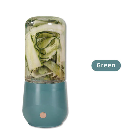 Green Compact Portable Blender - USB Rechargeable Mini Juicer Cup with 4 Blades - Mekamart Australia