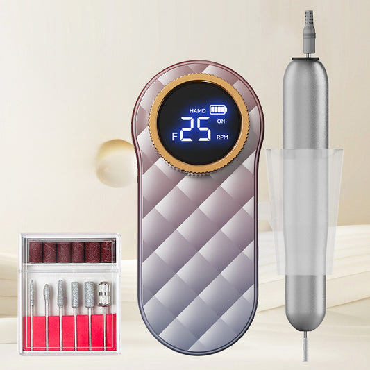 Pink Portable Mini Electric Nail Drill Pen - Manicure Pedicure Polishing & Shaping Tool