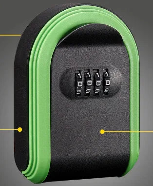 Green 3PCS Wall Mount Plastic Combination Key Lock Box - Secure Key Safe Storage Box - Mekamart Australia