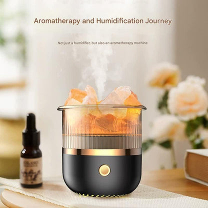 Crystal Humidifier with LED Light - Aromatherapy Diffuser for Home Relaxation(green) - Mekamart Australia