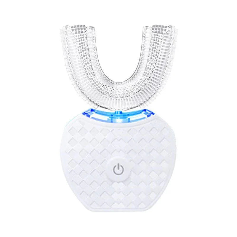 U-Shaped Automatic Ultrasonic Electric Toothbrush - 360 Deep Cleaning & Whitening, Rechargeable(white) - Mekamart Australia