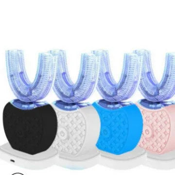 U-Shaped Automatic Ultrasonic Electric Toothbrush - 360 Deep Cleaning & Whitening, Rechargeable(pink) - Mekamart Australia