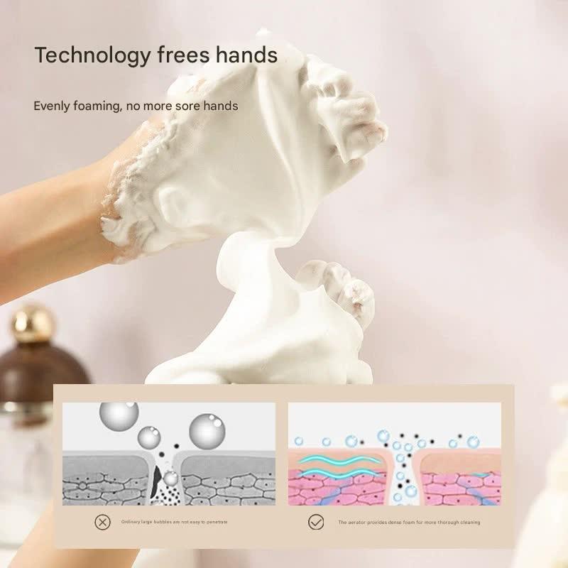 Electric Foaming Cleanser Maker - Rechargeable, Dense Foam for Deep Cleansing(Cherry Blossom Pink) - Mekamart Australia