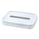 2-pcs White Silicone Tissue Box Holder - Automatic Self-Lowering Dispenser - Mekamart Australia