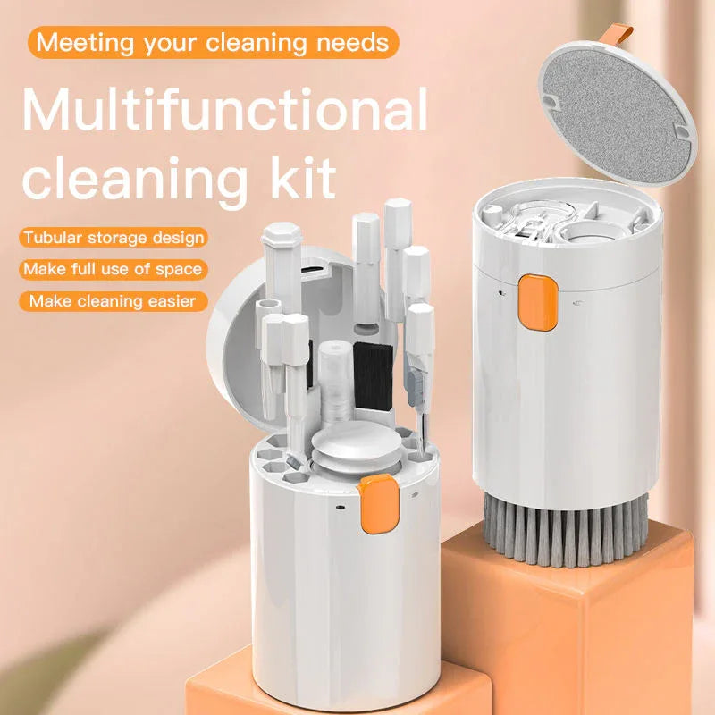 White 20-in-1 Electronics Cleaning Kit - Keyboard, Earphone, Camera, Laptop Cleaner Set - Mekamart Australia