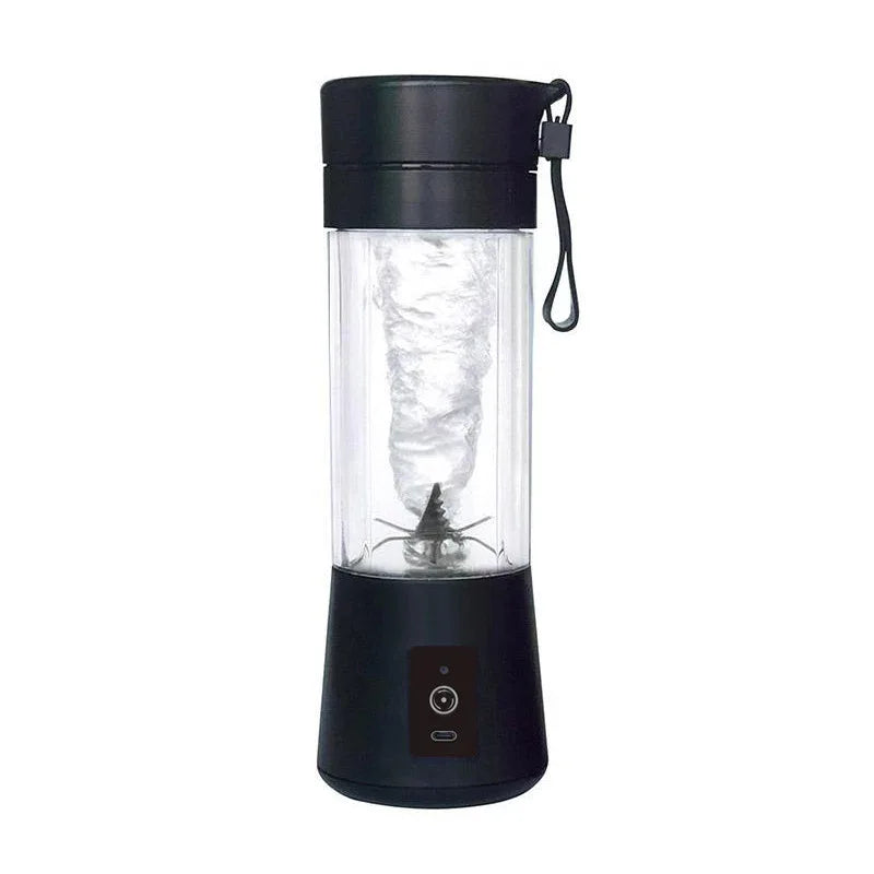 Black Portable Blender USB Rechargeable - Personal Size Smoothie Maker On The Go - Mekamart Australia