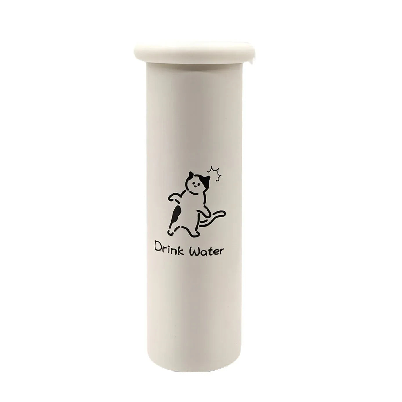 Mini Insulated Coffee Cup - 316 Stainless Steel, Portable & Stylish - White Kitten (300ml) - Mekamart Australia