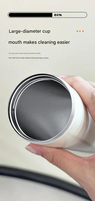 Mini Insulated Coffee Cup - 316 Stainless Steel, Portable & Stylish - Silver drink (300ml) - Mekamart Australia