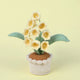 Handmade Crochet Lily of the Valley Potted Plant - Everlasting Crochet Flower Arrangement (9 heads Yellow) - Mekamart Australia