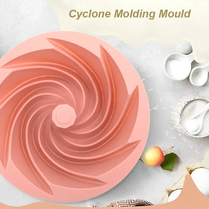 Green Non-Stick Silicone Cyclone Cake Pan Set (10 Molds) - Perfect for Desserts - Mekamart Australia