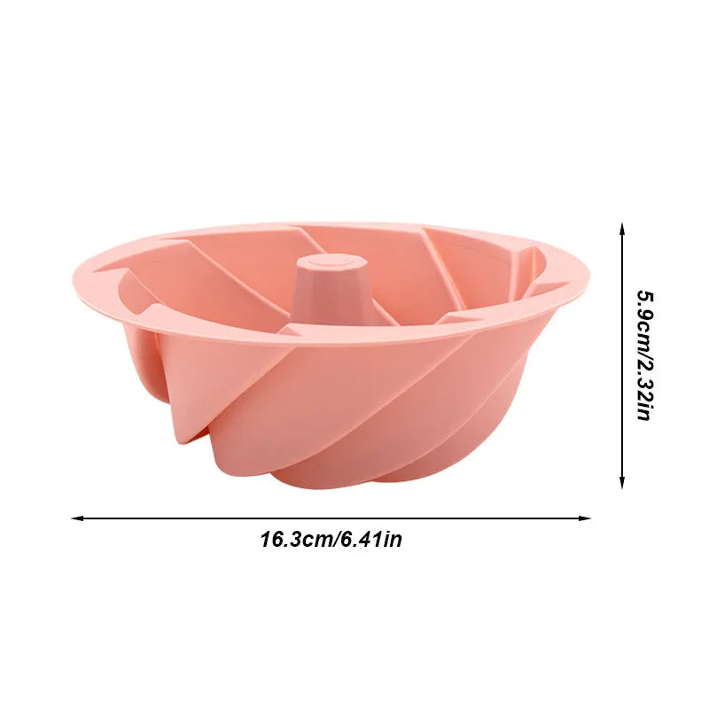 Green Non-Stick Silicone Cyclone Cake Pan Set (10 Molds) - Perfect for Desserts - Mekamart Australia
