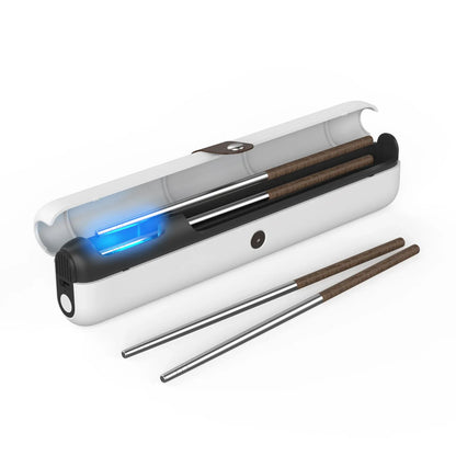 Travel UVC Toothbrush Sanitizer Box - Magnetic Closure, Rechargeable - Mekamart Australia